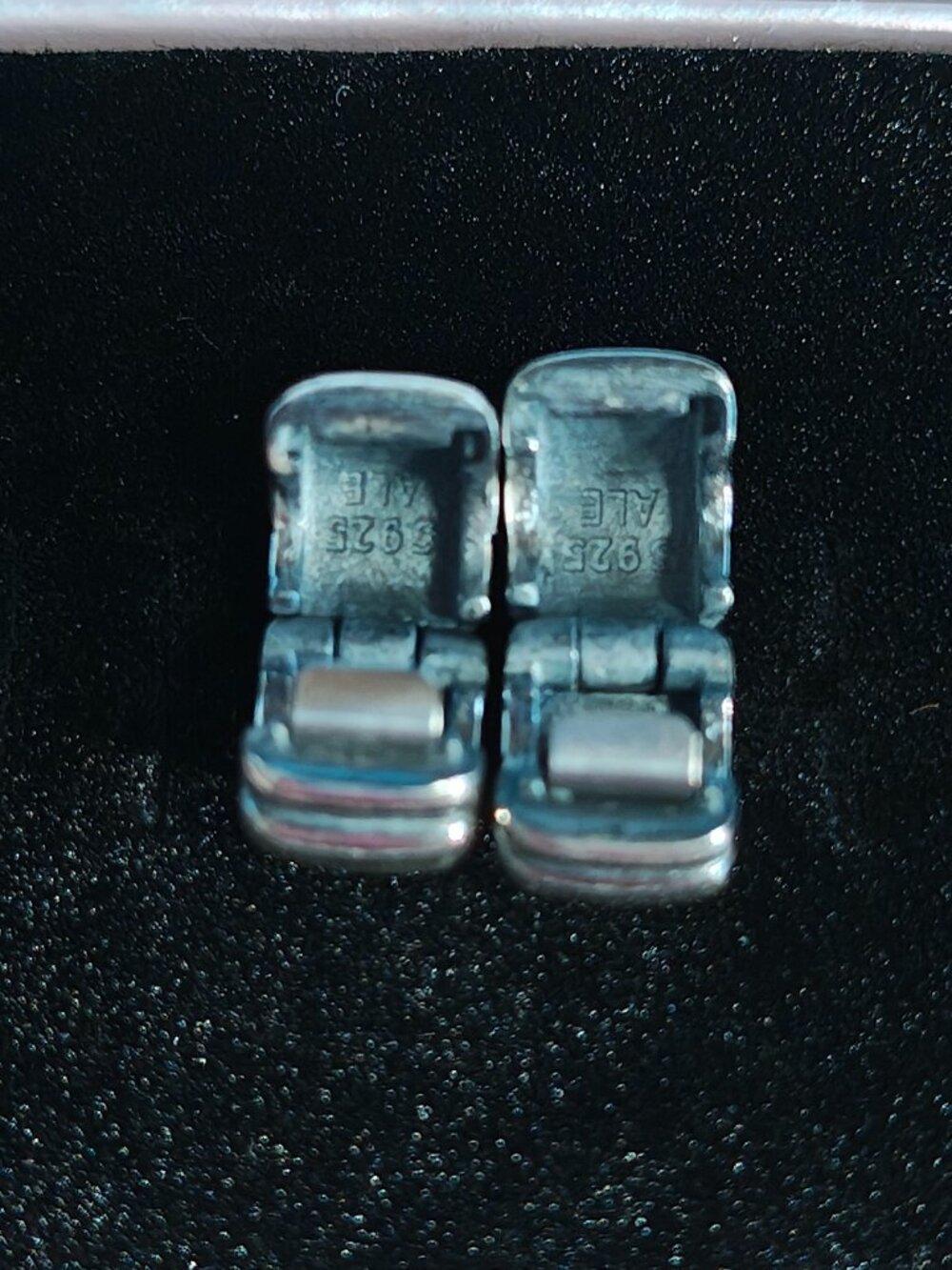 Authentic Pandora Double Bubble Clips – Set of 2 – 790854 Sterling Silver - Picture 6 of 9